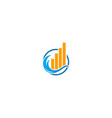 business building economy graph logo vector image