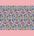 colorful islamic pattern graphic print art mosaic vector image vector image