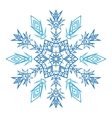 hand-drawn doodles natural snowflake entangle vector image