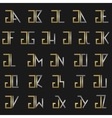 letter g with alphabet vector image vector image