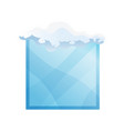 realistic snow frame vector image