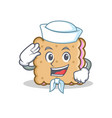 sailor biscuit cartoon character style vector image