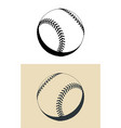 baseball ball vector image