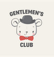 gentlemen club vector image