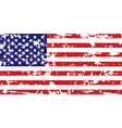 grunge american flag vector image