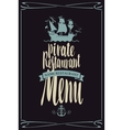 Pirate menu Royalty Free Vector Image - VectorStock