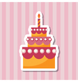 birthday cake backing vector image