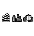 building icon on white background vector image