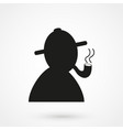 detective icon vector image vector image