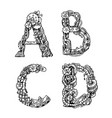 hand drawn seamless pattern with mechanical vector image vector image