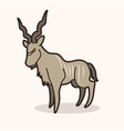 kudu cartoon graphic vector image vector image
