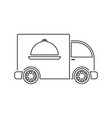 delivering car icon vector image