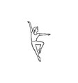 dancing man hand drawn outline doodle icon vector image