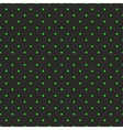 tile pattern green polka dots on black background vector image vector image