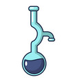 Laboratory buret iconcartoon style Royalty Free Vector Image