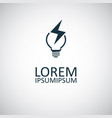 light bulb energy icon for web and ui on white vector image vector image
