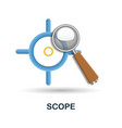 scope icon 3d from performance collection vector image vector image