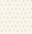 baby patternorangeturquoise beige colors vector image