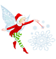 christmas fairy vector image