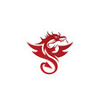 Dragon logo template Royalty Free Vector Image