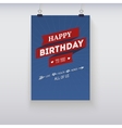 vintage birthday card vector image