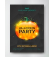 halloween party poster vector image