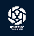 modern logo lion head and photo vector image vector image