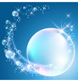 bubbles and stars vector image