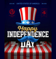 happy independence day party poster template vector image vector image