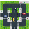 top view road vector image