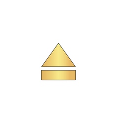 Eject computer symbol Royalty Free Vector Image