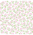 floral pattern flower seamless background vector image