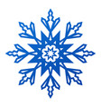 snowflake symbol isolated on white winter vector image