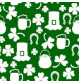 st patricks day pattern seamless vector image