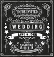 wedding invitation elements vector image