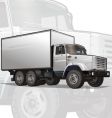cargo truck vector image vector image