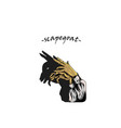 goats hand and shadow vector image vector image