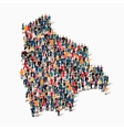 people map country bolivia vector image
