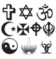 religious symbols vector image
