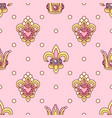 girlish seamless pattern vector image vector image