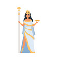 hera greek goddess ancient mythology character vector image vector image