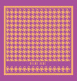 silk checkered scarf pattern vector image vector image