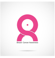 breast cancer awareness logo design vector image