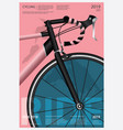 cycling poster vector image vector image