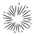 doodle design element starburst vector image
