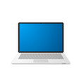 laptop with empty screen notebook icon vector image