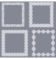 set of white frames vector image