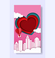 valentines day social media story post photo vector image vector image
