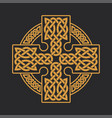 celtic cross ethnic ornament t-shirt print vector image vector image