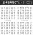120 outline mini concept infographic symbol icons vector image